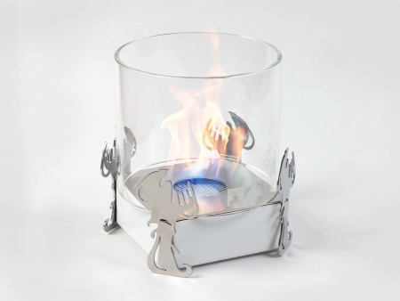 Настольный биокамин Lux Fire Зодиак "Водолей" Белый по цене 15 000 руб.