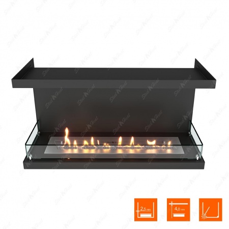 Биокамин фронтальный SteelHeat Leader 900 стекло по цене 37 049 руб.