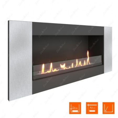 Биокамин SteelHeat LONG-V 900 XL стекло по цене 35 888 руб.