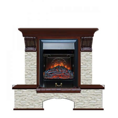 Бостон К Грот однотонный (красное дерево)+Majestic Black