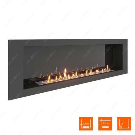 Биокамин SteelHeat LONG 1800 стемалит по цене 66 300 руб.