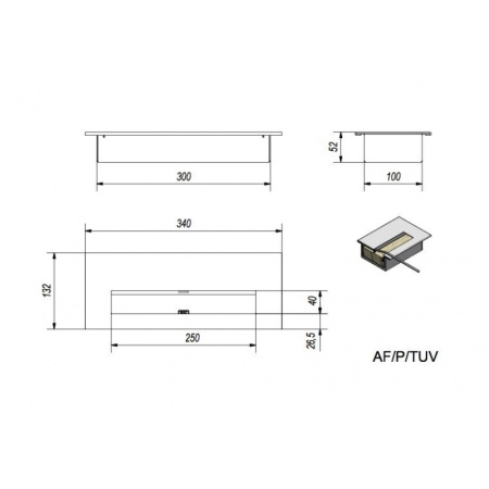Биокамин Kratki Quat TUV HORIZONTAL по цене 