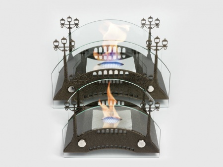 Настольный биокамин Lux Fire "Пушкинский мост" S Бронза по цене 13 320 руб.