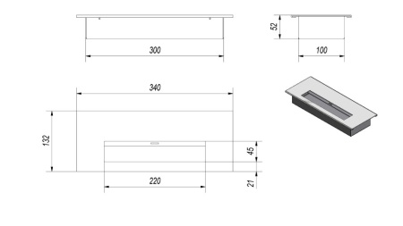 Биокамин Kratki AF стальной по цене 