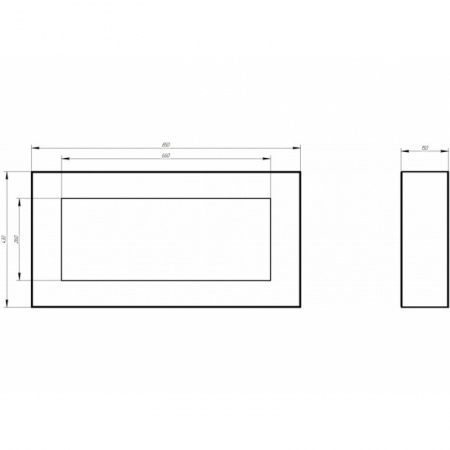 Биокамин Window Fat II black Арома по цене 31 600 руб.