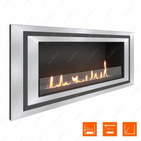 Биокамин SteelHeat LONG-D 900 XL стекло по цене 39 936 руб.