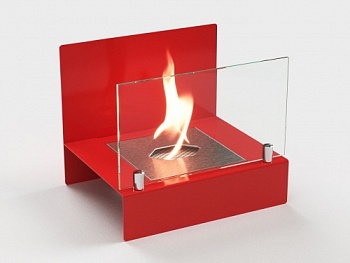 Настольный биокамин Lux Fire "Афиша" М (красный)