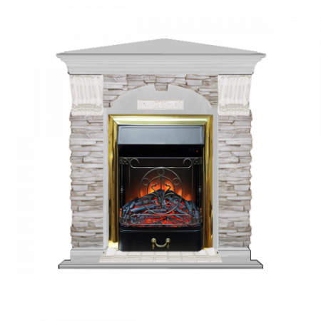 Арочный Мисхор угловой (беленый дуб)+Majestic Brass