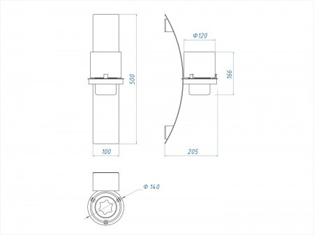 Настенный биокамин Lux Fire "Олимпус D" (черный) по цене 11 616 руб.