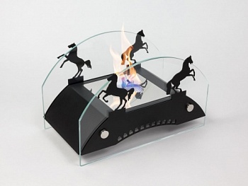 Настольный биокамин Lux Fire "Графский мост" M Чёрный